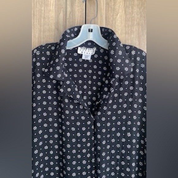 NWOT! Nipon Black & White Print Studio Duster / 16W - Picture 5 of 10